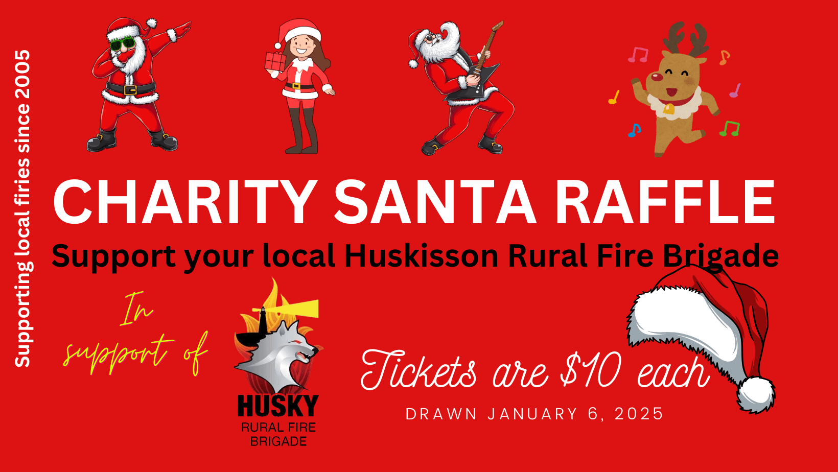 Charity Santa Party - Raffle to support Huskisson Rural Fire Brigade